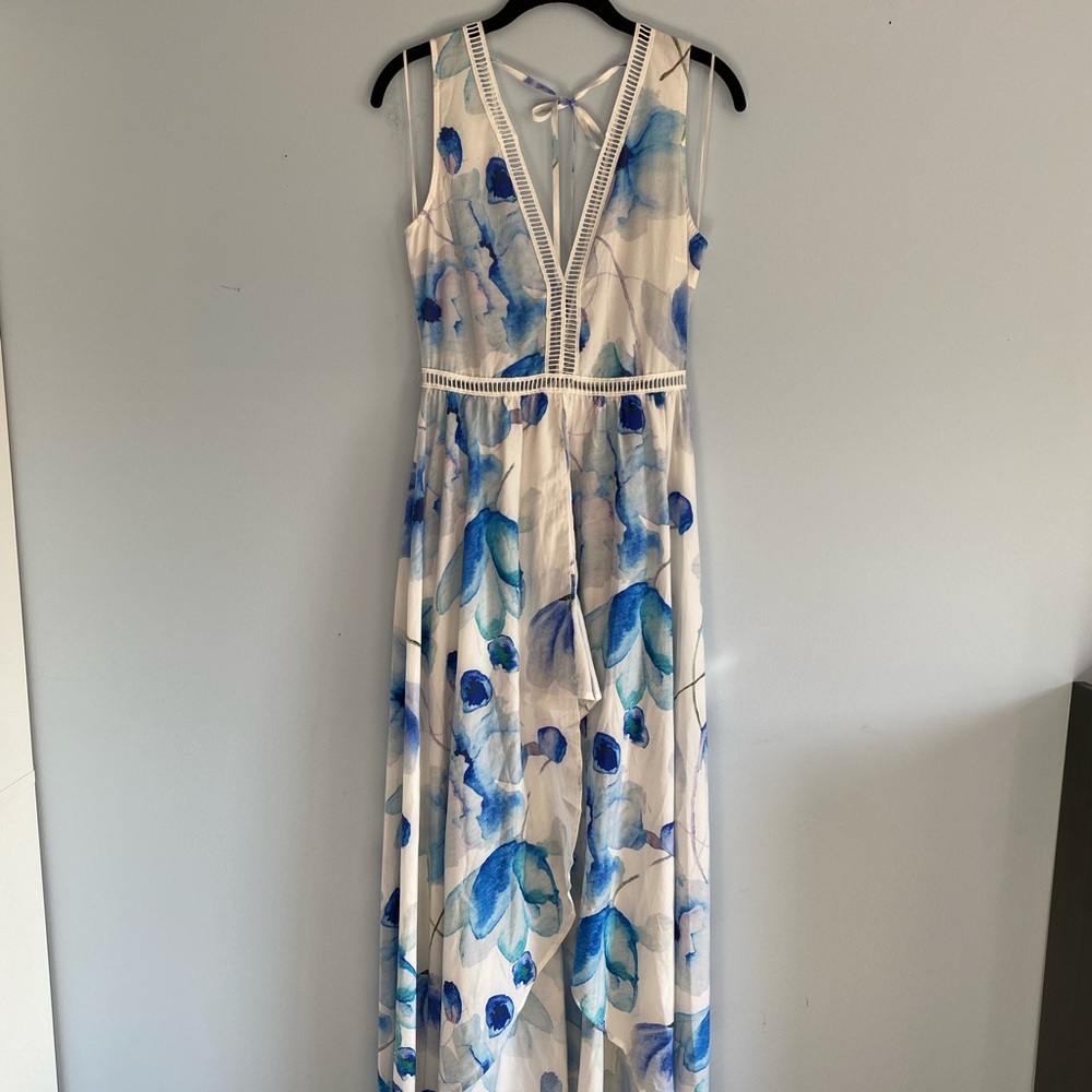 Beautiful Flowy Floral Romper with Attached Skirt